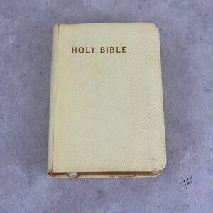 World Publishing Company White Text KJV Bible Imitation Leather 507 READ Desc